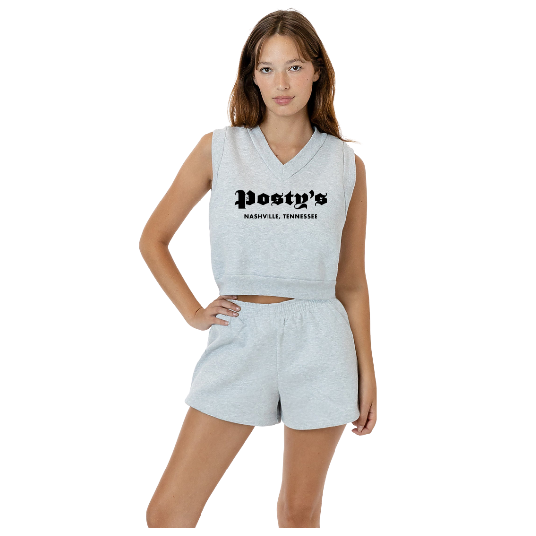 PM Logo V Neck Sweatshirt Vest