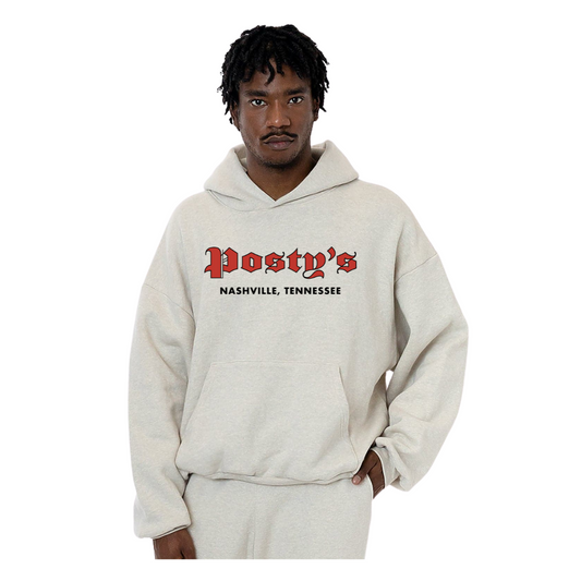 PM Logo Natural Hoodie