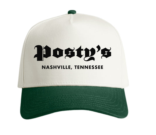 PM Green/Natural Logo Hat