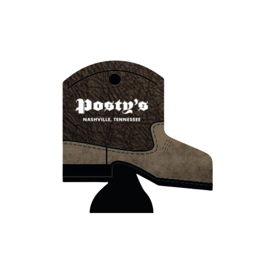 PM Brown Boot Koozie