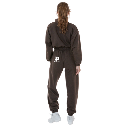 PM Logo Chocolate Brown Ladies Sweatpants