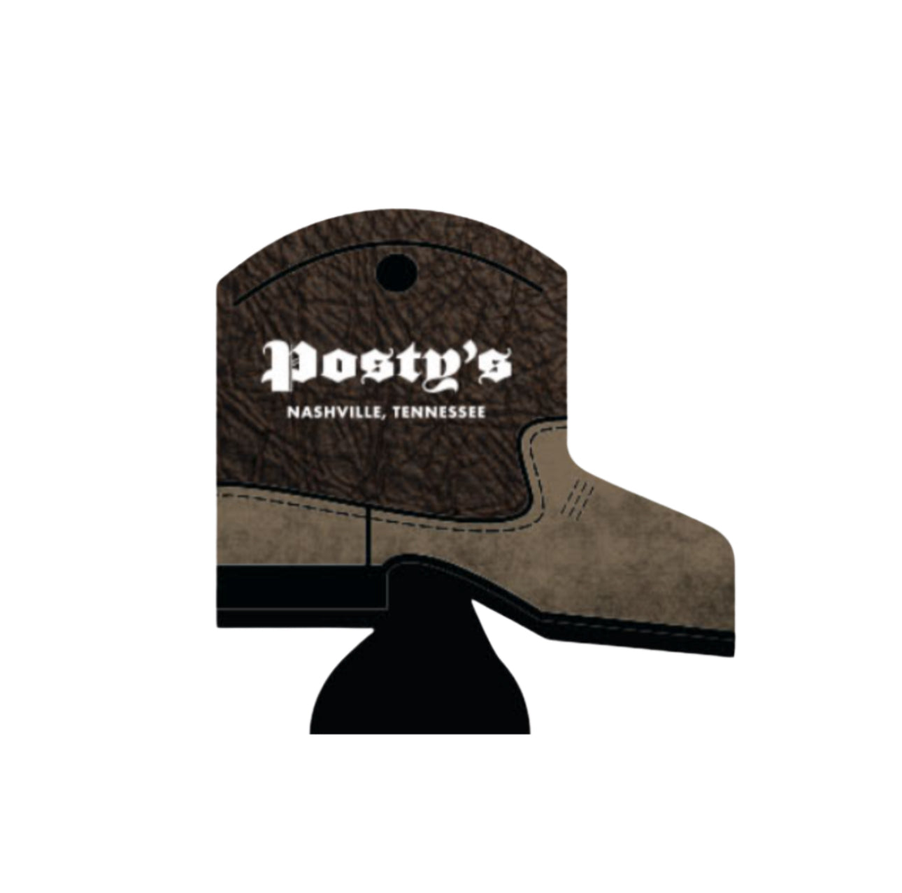 PM Brown Boot Koozie