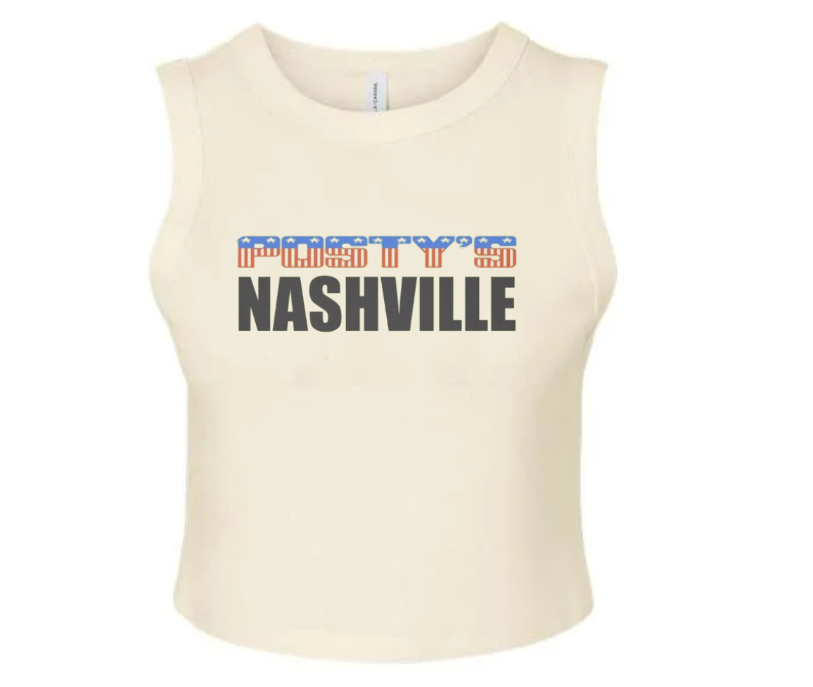 PM Natural American Flag Logo Tank